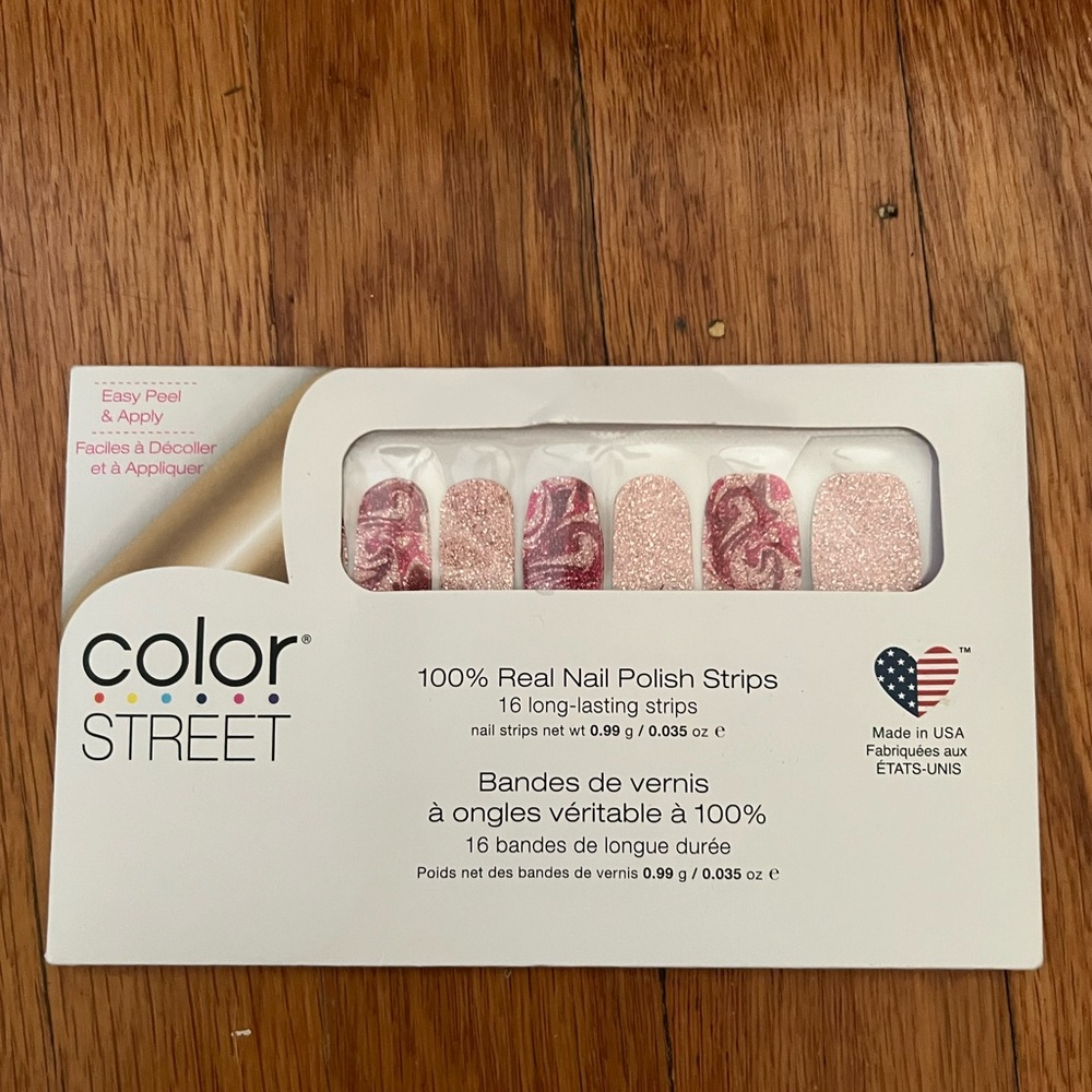 Color Street Nail Color Strips Glitter Feeling Marble-ous
